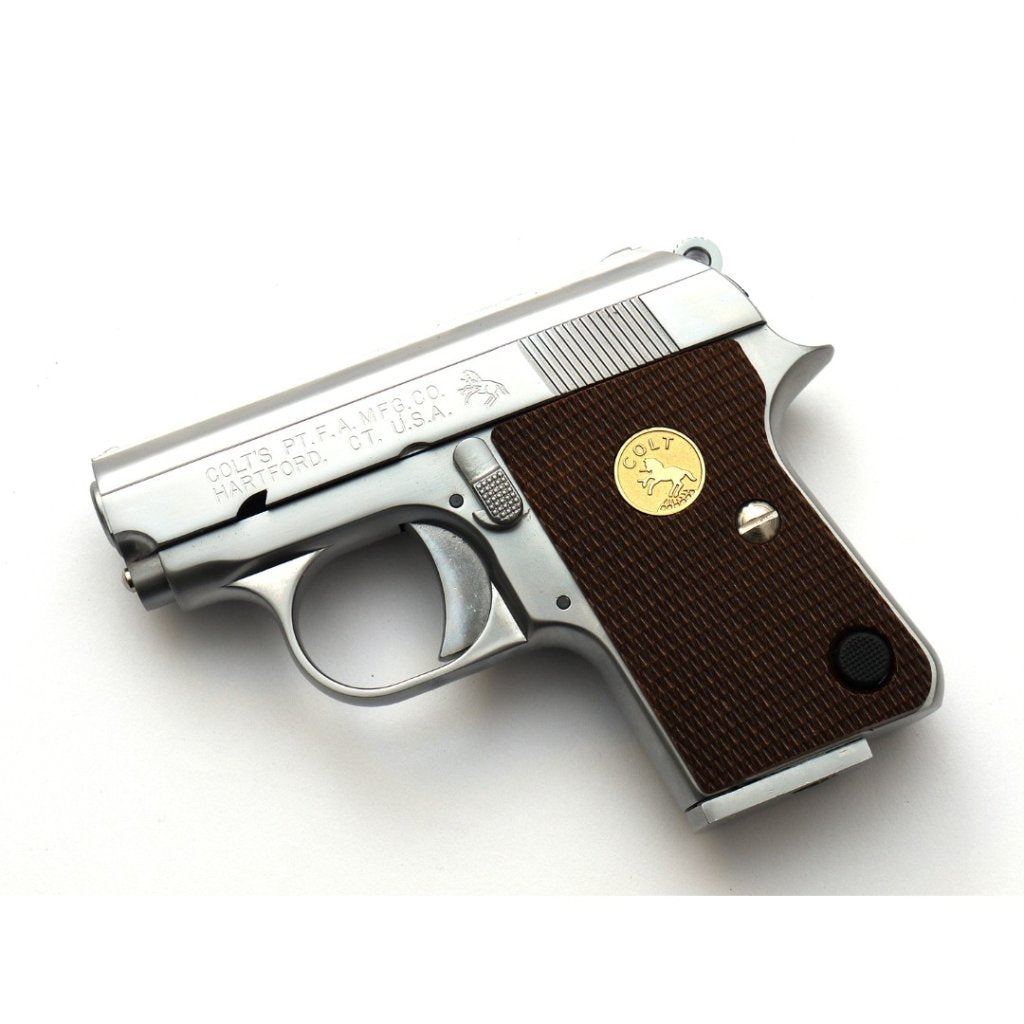 CYBERGUN LICENSED WE COLT.25 GBB AIRSOFT PISTOL MINI GUN W/FULL MARKING (SILVER)