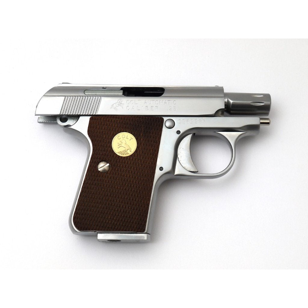 CYBERGUN LICENSED WE COLT.25 GBB AIRSOFT PISTOL MINI GUN W/FULL MARKING (SILVER)