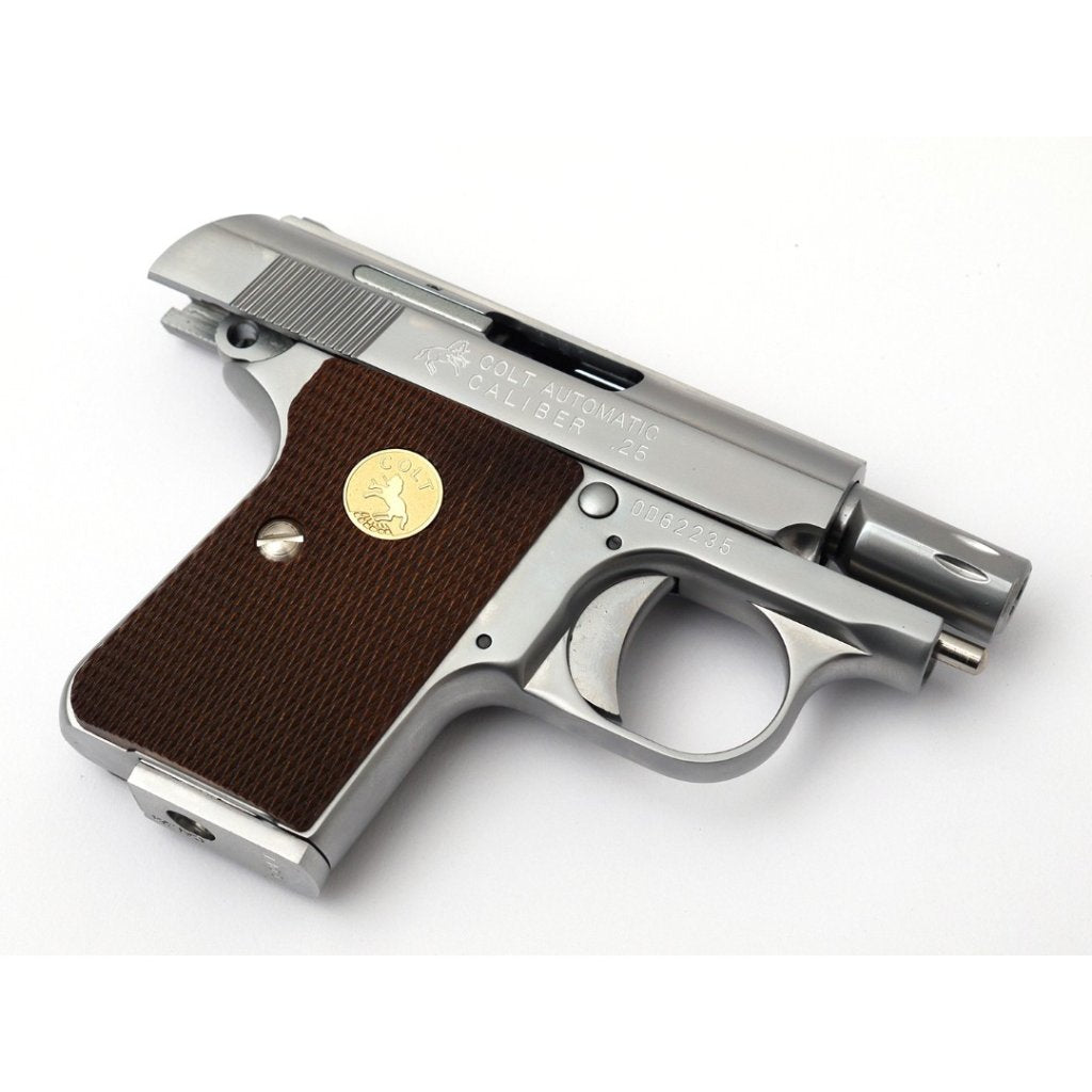CYBERGUN LICENSED WE COLT.25 GBB AIRSOFT PISTOL MINI GUN W/FULL MARKING (SILVER)