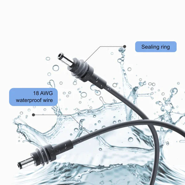 Starlink Cable for Mini Power Charging Replacement Cable (DC to DC Power Cord 5.5*2.1mm Waterproof 18AWG Adapter Plug And Play)