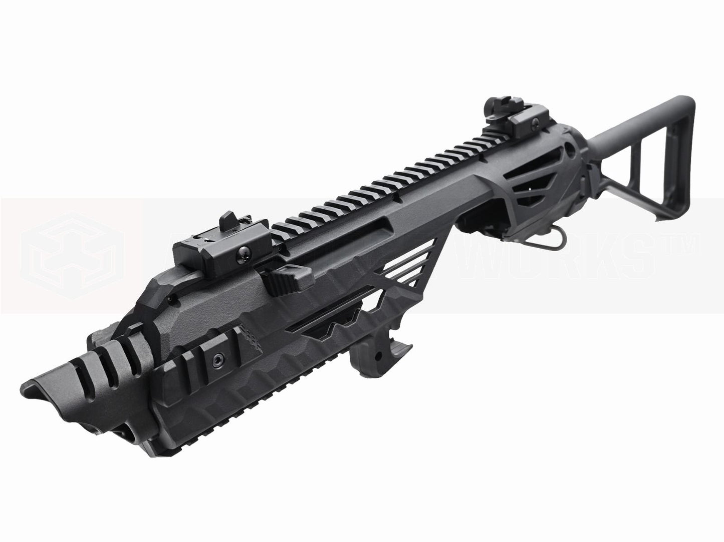 AW CUSTOM Airsoft Tactical Carbine Conversion Kit - DE Series (Black)