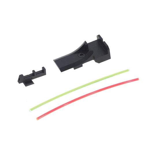 AIP Aluminum Front and Rear Fiber Sight Ver.2 for Marui Hi-Capa 5.1 GBB Airsoft ( AIP005-TM51 )