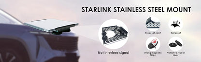 Starlink Mini Car Mount, Magnetic Roof Mount Kit for RV, Boat, Ship, Camper Outdoor