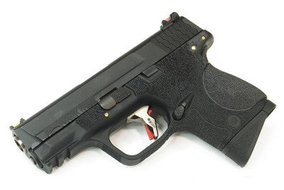 WE Tech BB FORCE Compact T2A Semi-Auto GBB Pistol(BK Slide/SV Barrel/BK Frame)