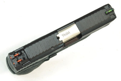 WE Tech BB FORCE Compact T2A Semi-Auto GBB Pistol(BK Slide/SV Barrel/BK Frame)