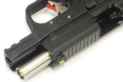 WE Tech BB FORCE Compact T2A Semi-Auto GBB Pistol(BK Slide/SV Barrel/BK Frame)
