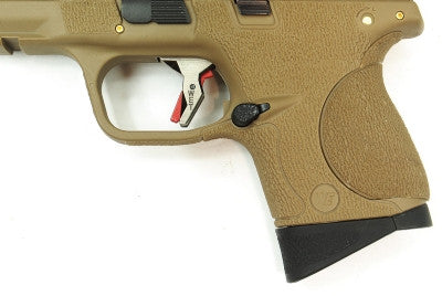 WE Tech BB FORCE T3A Semi-Automatic GBB Pistol (BK Slide/GD Barrel/FDE Frame)