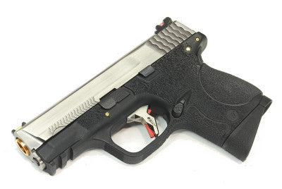 WE Tech BB FORCE T5A Semi-Automatic GBB Pistol (SV Slide/GD Barrel/BK Frame)