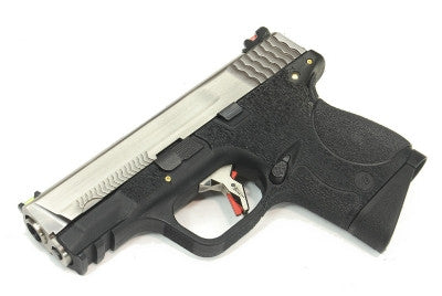 WE Tech BB FORCE T6A Semi-Auto GBB Pistol (SV Slide/SV Barrel/BK Frame)