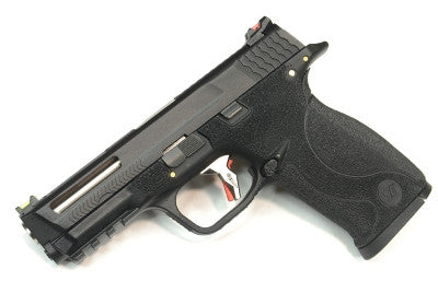 WE Tech BB FORCE GBB Pistol T2B (BK Slide/SV Barrel/BK Frame)