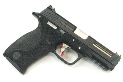 WE Tech BB FORCE GBB Pistol T2B (BK Slide/SV Barrel/BK Frame)