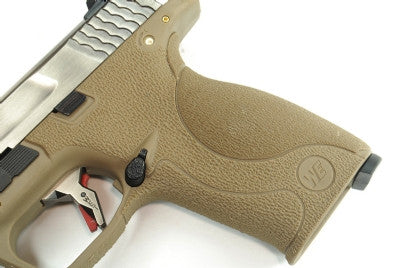 WE Tech BB FORCE GBB Pistol T7B (SV Slide/GD Barrel/ Tan Frame)