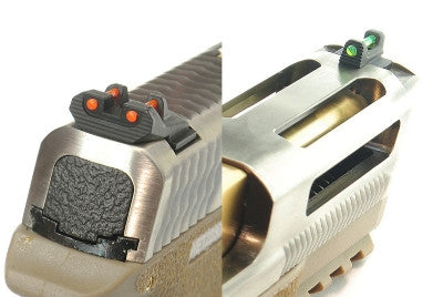 WE Tech BB FORCE GBB Pistol T7B (SV Slide/GD Barrel/ Tan Frame)