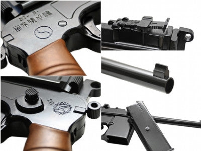 WE M712 GBB Pistol Airsoft ( BK )
