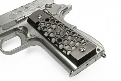 WE M1911 HEX CUT Custom GBB Pistol (Silver)