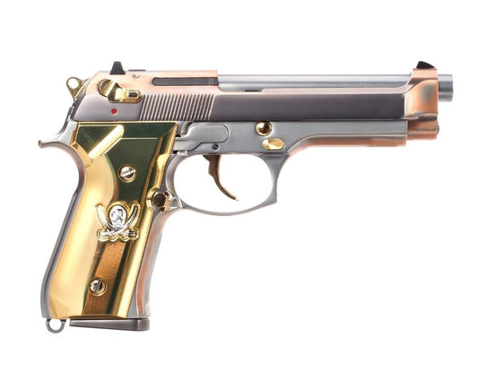 WE M9 New Skull GBB Pistol ( Silver )