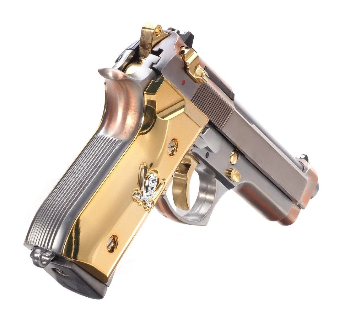 WE M9 New Skull GBB Pistol ( Silver )