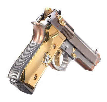 WE M9 New Skull GBB Pistol ( Silver )