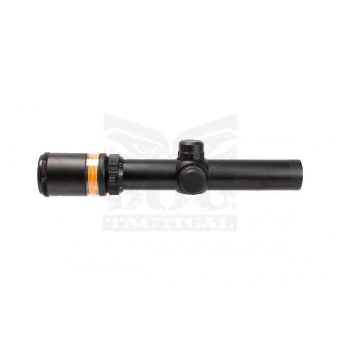 BOG 1.5-6X24 OPTIC FIBRE (RED) Illuminated Rifle Scope With Mount BO-SSC3201BK