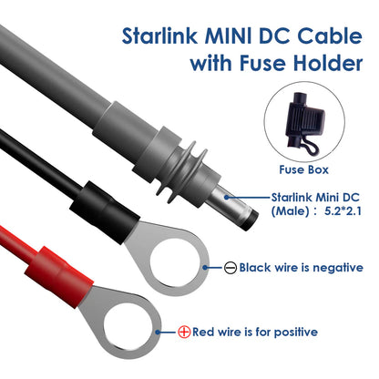 Starlink Mini DIY Extension Harness with Automotive Fuse Holder