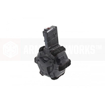 AW Custom 350rds Drum Airsoft Magazine For Tokyo Marui / WE / AW M Series GBB BK
