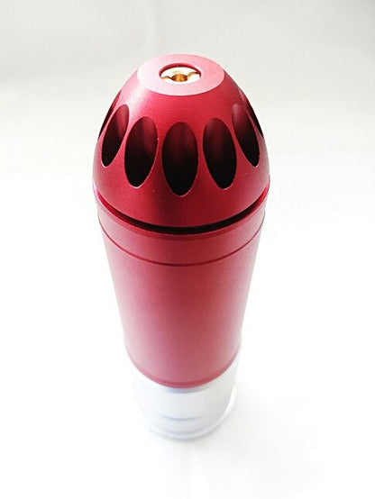 CYMA Metal 168 Rds 6mm BB 40mm Airsoft Toy Gas Grenade Red & Silver