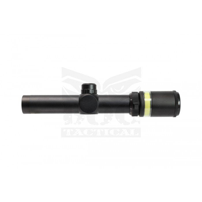 BOG 1.5-6X24 OPTIC FIBRE (GREEN) Illuminated Rifle Scope With Mount BO-SSC3101BK