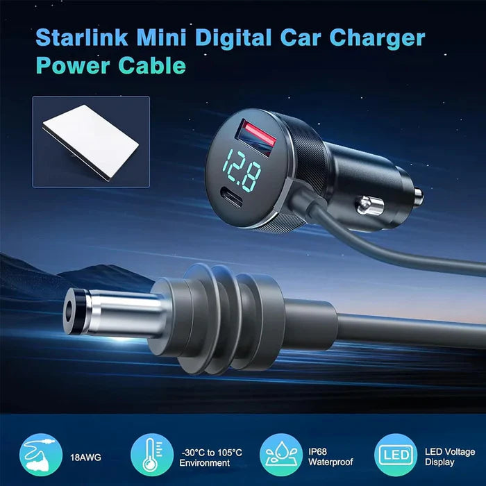 Starlink Mini DC Power Cable (Car to DC)