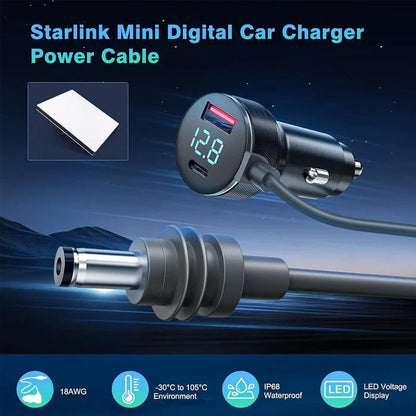 Starlink Mini DC Power Cable (Car to DC)