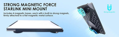 Starlink Mini Car Mount, Magnetic Roof Mount Kit for RV, Boat, Ship, Camper Outdoor