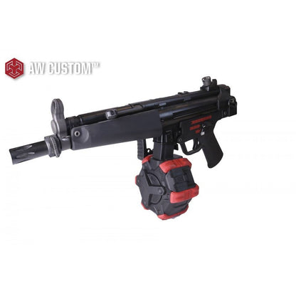 AW Custom 350rds Drum Airsoft Magazine For Tokyo Marui / WE / AW MP5 Series GBB