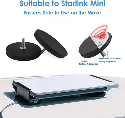 Starlink Mini Car Mount, Magnetic Roof Mount Kit for RV, Boat, Ship, Camper Outdoor