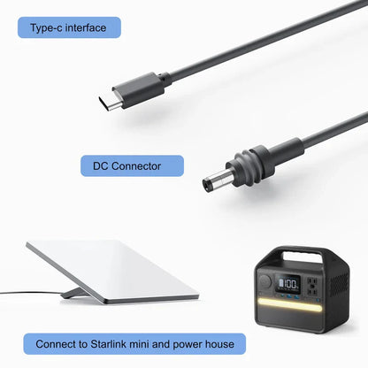 Starlink Mini USB C to DC Power Cable