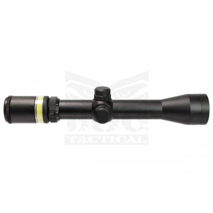 BOG 3-9X40 OPTIC FIBRE (GREEN) Illuminated Rifle Scope With Mount BO-SSC3301-BK