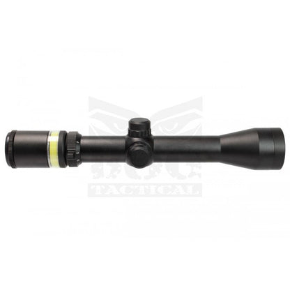 BOG 3-9X40 OPTIC FIBRE (GREEN) Illuminated Rifle Scope With Mount BO-SSC3301-BK