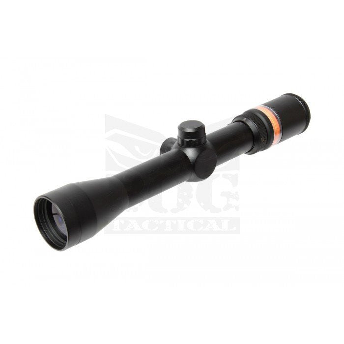 BOG 3-9X40 OPTIC FIBRE (RED) Illuminated Rifle Scope With Mount BO-SSC3401-BK