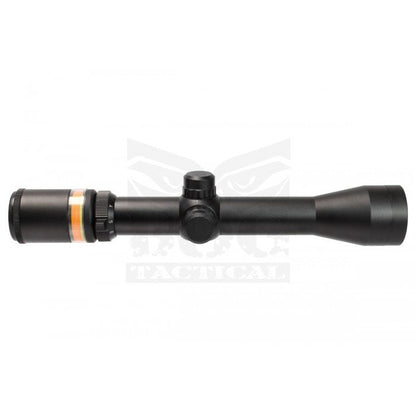 BOG 3-9X40 OPTIC FIBRE (RED) Illuminated Rifle Scope With Mount BO-SSC3401-BK