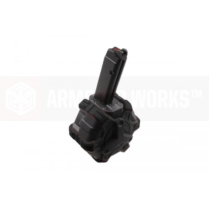 BK 350rds Drum Airsoft Toy Mag For Marui WE AW G17 G18c G19 G22 G23 G26 G34 GBB