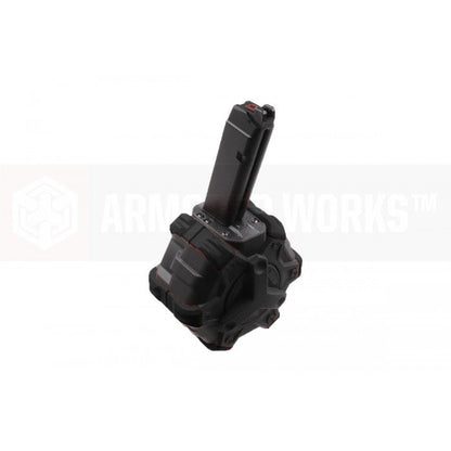 BK 350rds Drum Airsoft Toy Mag For Marui WE AW G17 G18c G19 G22 G23 G26 G34 GBB