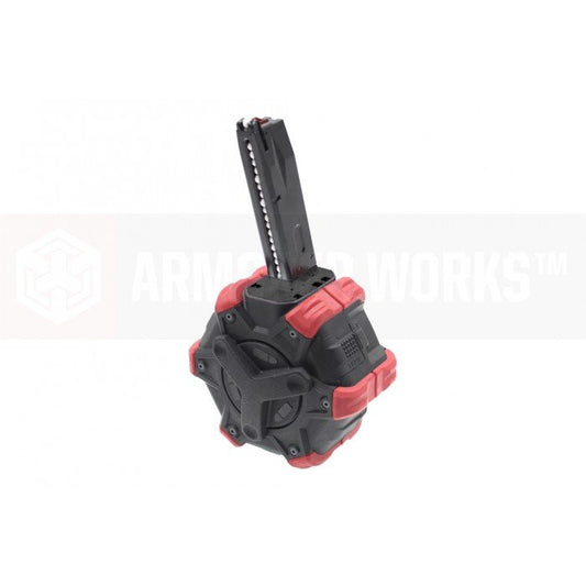 AW Custom 350rds Drum Airsoft Magazine For Tokyo Marui / WE / AW M9 Series GBB