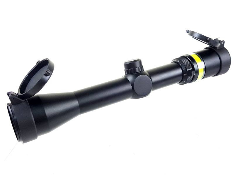 BOG 3-9X40 OPTIC FIBRE (GREEN) Illuminated Rifle Scope With Mount BO-SSC3301-BK