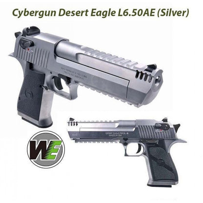 Cybergun LICENSED WE Desert Eagle L6 .50AE GBB Pistol ( Silver )