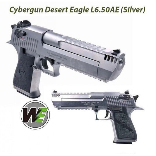 Cybergun LICENSED WE Desert Eagle L6 .50AE GBB Pistol ( Silver )