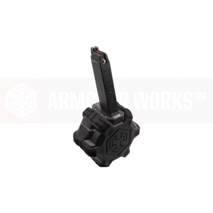 BK 350rds Drum Airsoft Toy Mag For Marui WE AW G17 G18c G19 G22 G23 G26 G34 GBB
