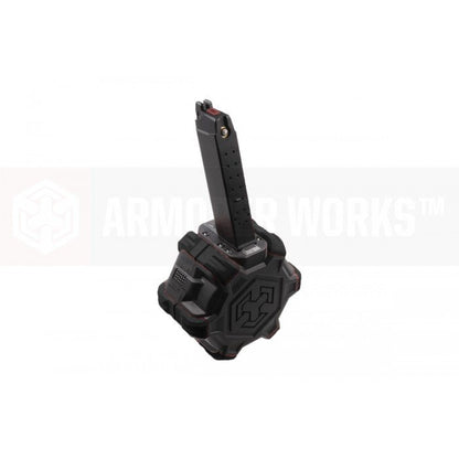BK 350rds Drum Airsoft Toy Mag For Marui WE AW G17 G18c G19 G22 G23 G26 G34 GBB