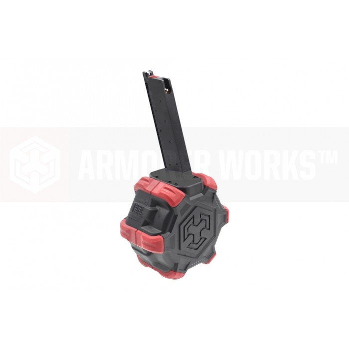 AW Custom 350rds Drum Airsoft Magazine For Tokyo Marui / WE / AW 1911 Series GBB