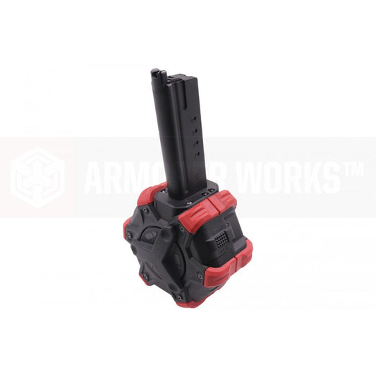 AW Custom 350rds Drum Airsoft Magazine For AW / WE DE Series Variants GBB