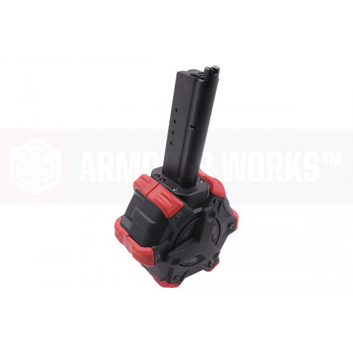 AW Custom 350rds Drum Airsoft Magazine For AW / WE DE Series Variants GBB