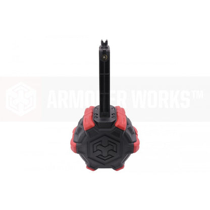 AW Custom 350rds Drum Airsoft Magazine For AW / WE DE Series Variants GBB