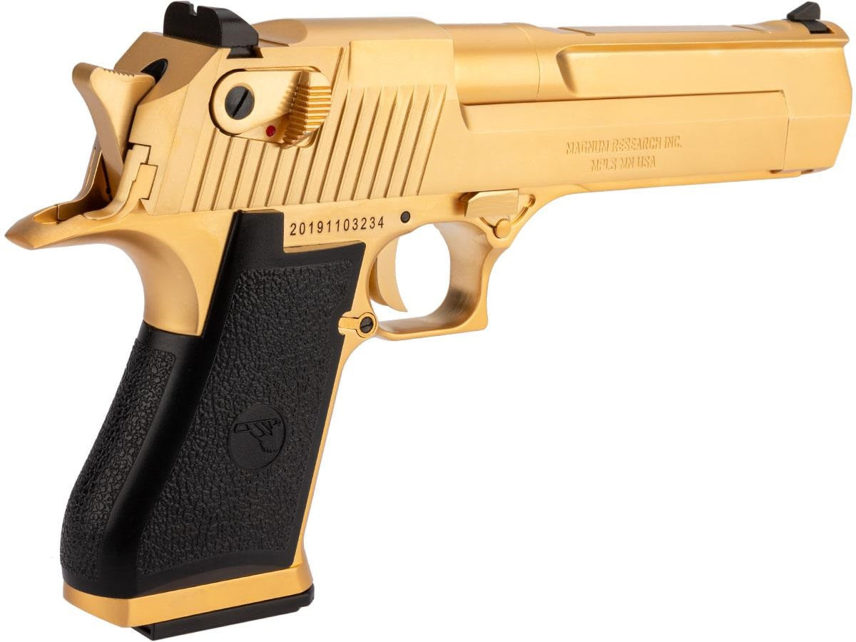 CYBERGUN LICENSED WE Desert Eagle .50 AE Full Metal Gas Blowback Airsoft Pistol (Gold)